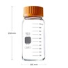 Pyrex Round Wide Mouth Media Storage Bottle with GL45 Screw