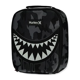 Hurley Unisex-Adults One and Only Insulated Lunch Tote Bag, Grey Camo Shark, O/S