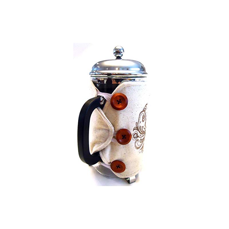 Integrity Designs Scandinavian Rosemaling Embroidered French Press Cozy