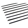 Unbranded 8" UNIVERSAL STAINLESS STEEL CABLES ZIP TIES X4 BLACK