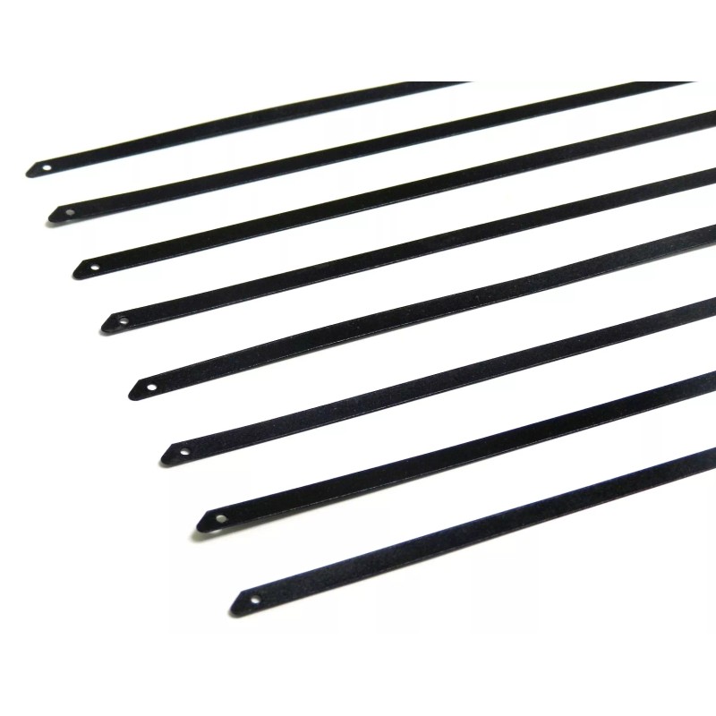 Unbranded 8" UNIVERSAL STAINLESS STEEL CABLES ZIP TIES X4 BLACK