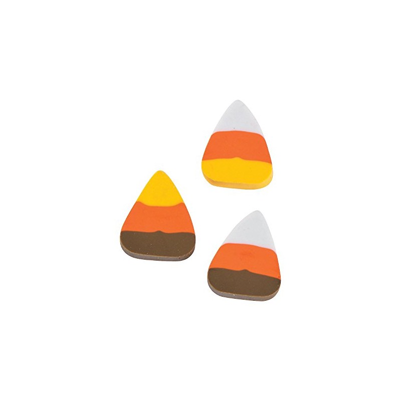 Mini Candy Corn Erasers - 144 Pieces - Educational and