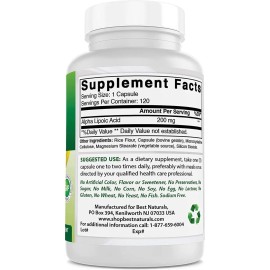 Acido Alfa Lipoico Premium 120 Capsulas Eg A63 Sabor Nd