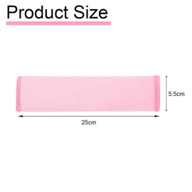 Comfort Harness Pads, 4 Pack Faux Sheepskin Car Seat Belt Pads, Car Seat Belt Pads Universal Car Safety Seat Belt Strap Shoulder Pad for Sedan SUV Trucks(black and pink)