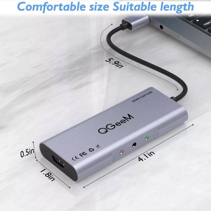 QGeeM HDMI to USB 3.0 Game Capture Card 1080P 60fps