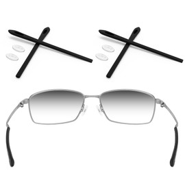 ToughAsNails 2 Pairs Replacement Rubber Kits Ear Socks and Nose Pads for Oakley Nanowire 4.0 OO6009 Sunglasses Black&Black