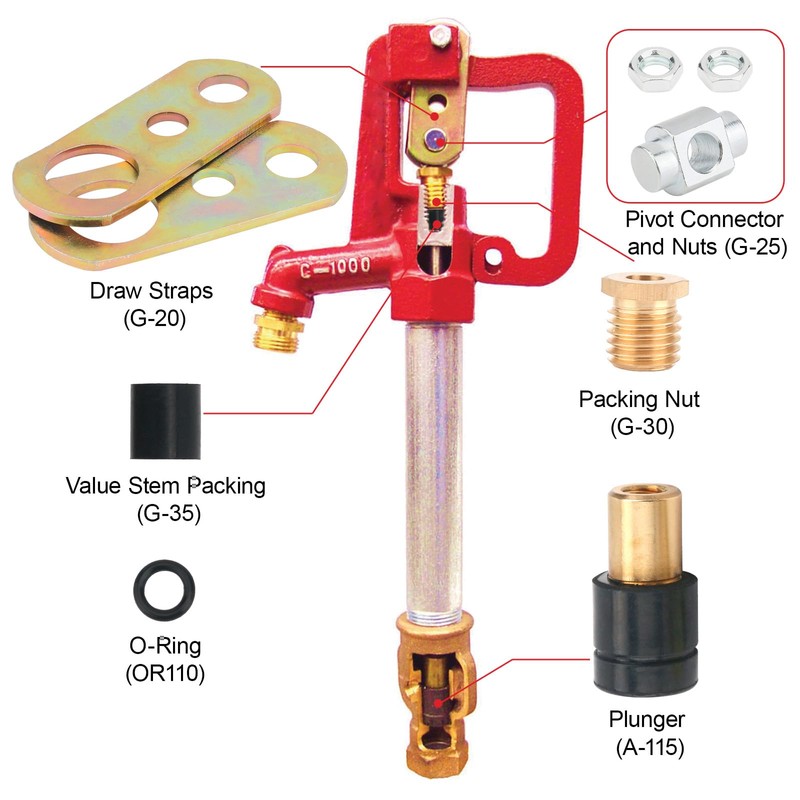 EAORBD C-1000 Hydrant Part Kit for Merrill Yard Hydrant Repair