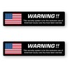 Reflective Sticker Workshop SG15 Anti-Theft Stickers (USA) 2 Pack Retroreflective