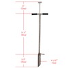 HQHAOTWU Soil Sampler Probe with Foot Pedal 304 Stainless Steel