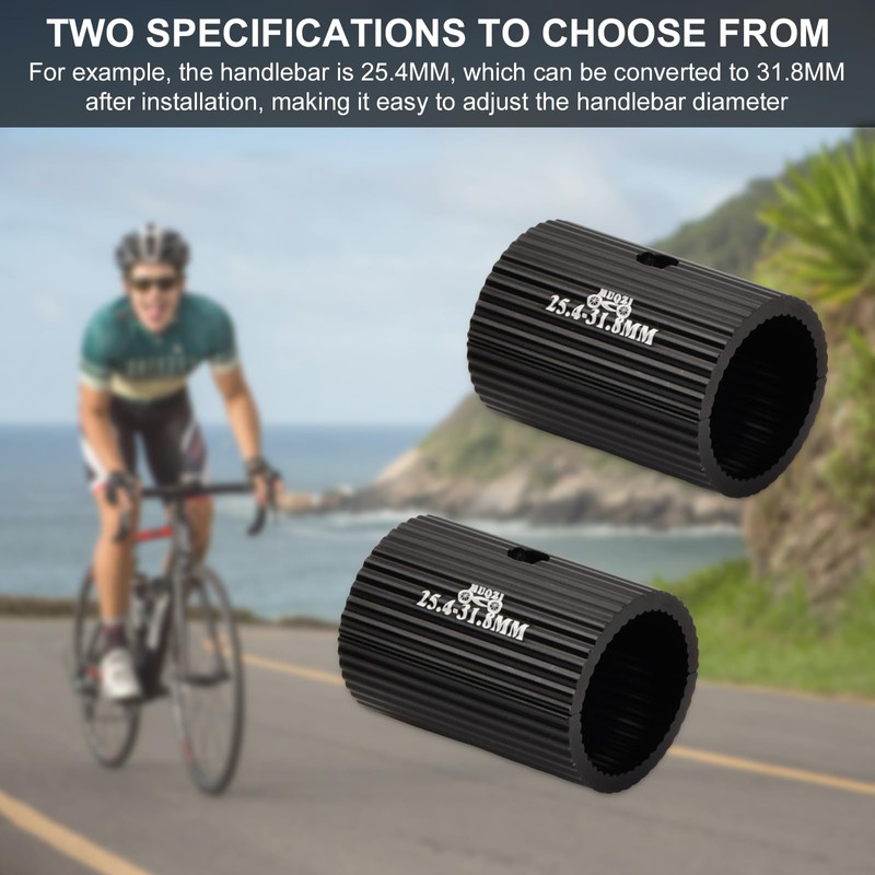 Lunaanda 2 Pair Bike Handlebar Shim, Shim for Stem 25.4