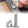 SUNXULIMI M6 x 45mm Flat Round Head Hex Socket Cap