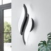 CANEOE Modern LED Wall Sconce 6000K Black Indoor Wall Light