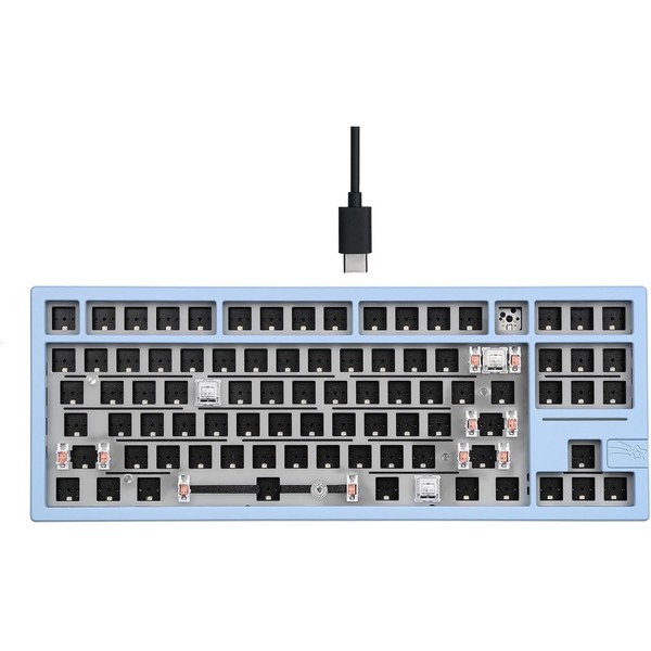 84 Key DIY Mechanical Keyboard, Hot Swap RGB Gaming Keyboard