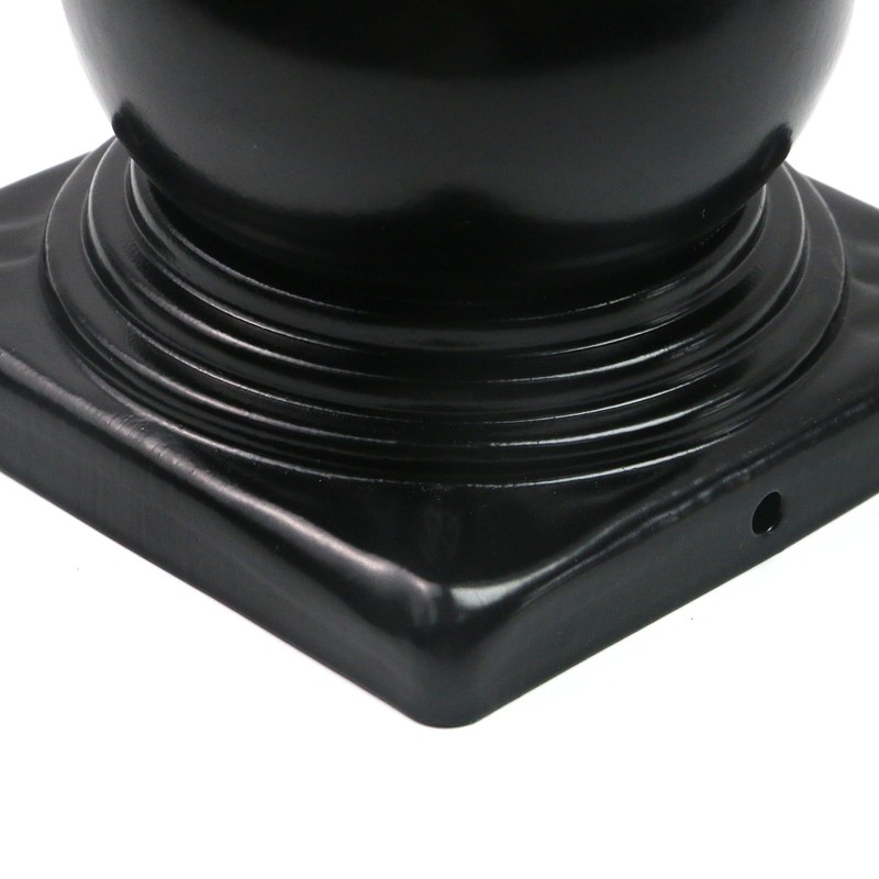 Tsnamay 4Pcs Black Fence Post Caps with Top Ball,Post Caps