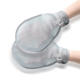 Nursing Mitts, Nursing Mitts, Anti-Scratching Gloves, Nursing Gloves, Nursing Care, Scratching Prevention, Tubing Prevention, Elderly, Dementia, Breathable, Lightweight, Left and Right Use,