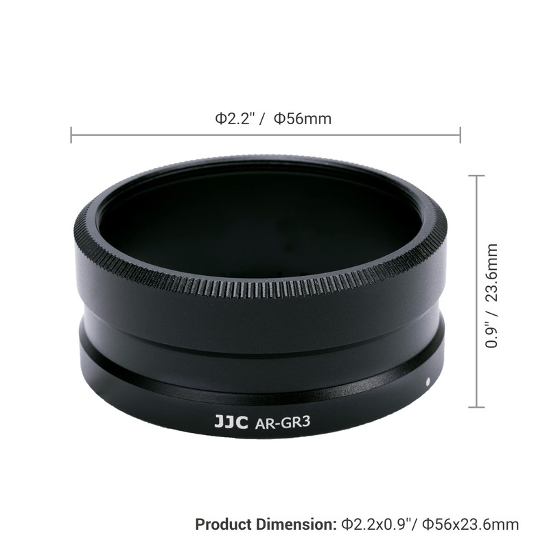 JJC Metal Lens Filter Adapter Ring Compatible with RICOH GW-4