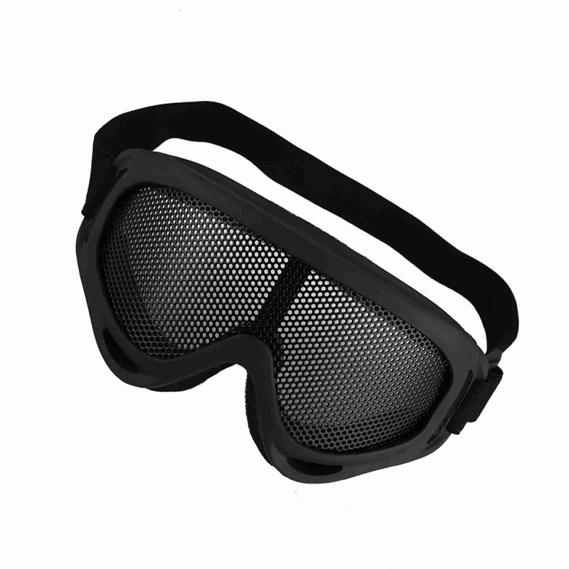 X400 Tactics Mesh Goggles Steel Lenses Sunglass Outdoor Paintball Eyewear