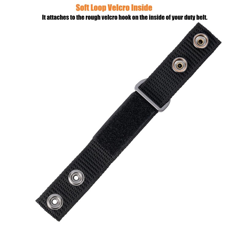 TACNEX Duty Belt Suspenders Loop Attachment with Metal Ring Nylon