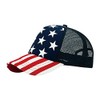 MG 5 Panel Foam Mesh Trucker USA Patriotic Flag Snap