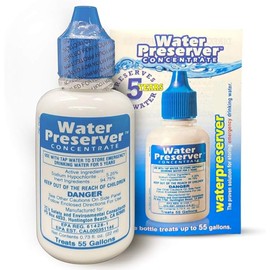 Water Preserver for 55 Gallon Water Tank - Purifies Water for Drinking for 5 Years - Ideal for Emergency Water Storage or Rain Collection - Survival Kit, Earthquake, Hurricane, Emergency Water