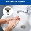 LukeTarp Brushed Nickel 972-098J Bathroom Sink Push & Seal Pop