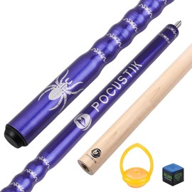 POCUSTIK Pool Cue, 58" 2-Piece Pool Stick for Adults，Ergonomic Canadian Maple Billiard Table Cues with 13mm Tip, House Bar Billiard Sticks for Men Women - Purple,18 Oz