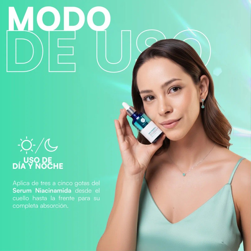 MIST JEWEL Suero facial Niacinamida, Vitamina E y Acido hialurnico