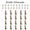 pson 20Pcs Round Flat Back Tray Earring Clips, 20 Clip-On