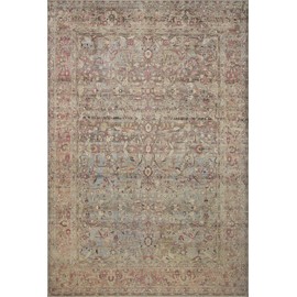 Loloi II Adrian Collection ADR-06 Ocean/Clay 3'-6" x 5'-6" Accent Rug