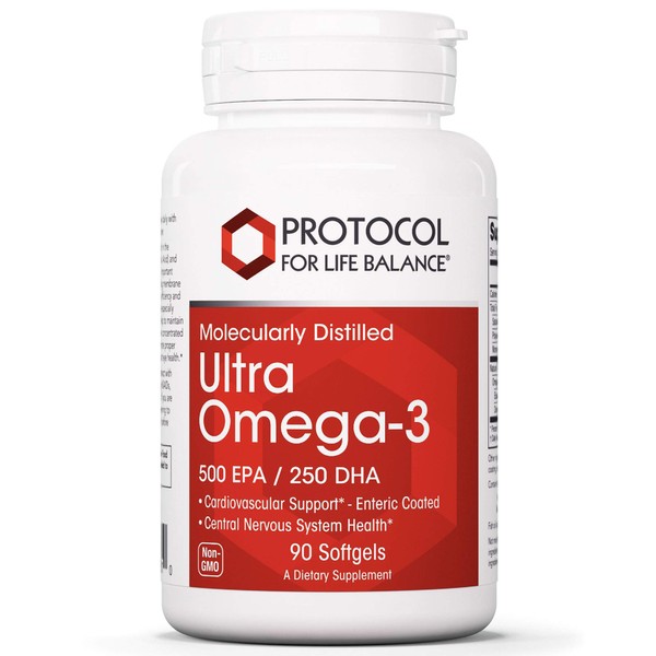 Protocol For Life Balance - Ultra Omega-3 (500 EPA / 250 DHA) - 90 Softgels