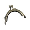5PCS Purse Frame, Metal Kiss Lock, 5 Sizes Bronze Tone