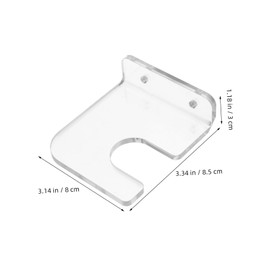 FELTECHELECTR 2pcs Skateboard Wall Mount Acrylic Hanger for Snowboard Storage Easy Installation Space Saving Display Organizer for Home Garage and Room Decor