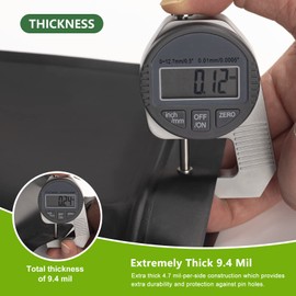 CANLENPK Pack of 50 Resealable Mylar Bags, Stand Base Bags, Zip Foil Bag, Food Storage, Matte Aluminium Foil Heat Sealable Myla Bag (Black, 20 x 30 cm)