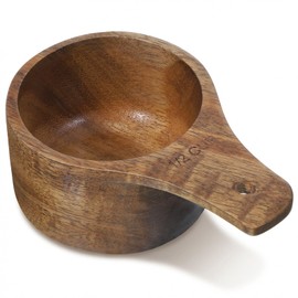 1/2 Cup Scoop Wooden Measuring Cups 1/2 Cup Measuring Cups and Measurings Spoon Coffee Spoons Half-Cup Scoop Measurings for Ground Beans or Tea for Baking Cooking Spice Coffee Tea Milk