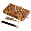 Proportional Divider Set of 5, Full Brass dividers with Executive
