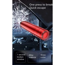 HHXS Window Breaker Seatbelt Cutter, 2 Pack Car Escape Tool Safe Hammer Glass Breaker Under Water Life Hammer Car Hammer Safehammer for Car Home-(Red)