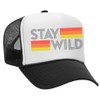 Glitter Lids Stay Wild Trucker Hat Black/White