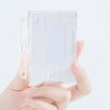 ID Card Badge Holder, 2 Pieces Clear Badge Holders Hard