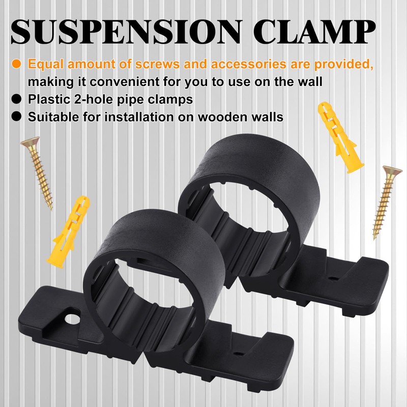 50 Pack 1/2 Inch Pipe Supports Suspension Pex Pipe Clamp