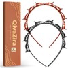 2 Pack Double Layer Headband with Mini Clips for Women