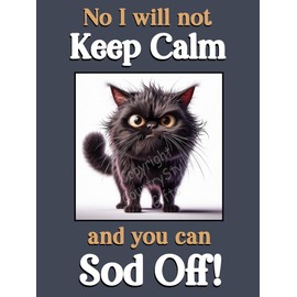 Generic Funny Black Cat Kitten funny flexible fridge magnet gift