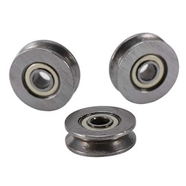 20pcs Ball Bearings, V623ZZ Pulley, Miniature Carbon Steel Roller Bearings for Linear Rail System 3x12x4mm