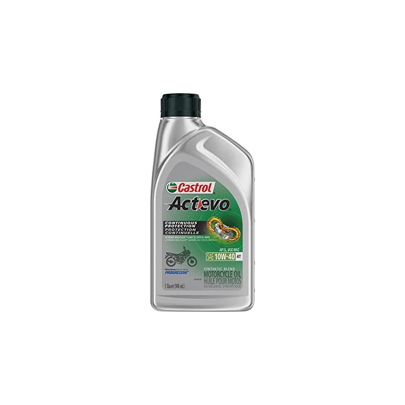 Castrol 06130 Actevo X-Tra 4T Synthetic Blend - 10W40-1qt.
