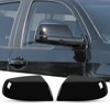1Pair Glossy Black Side Mirror Cover Compatible with 2007-2019 2020