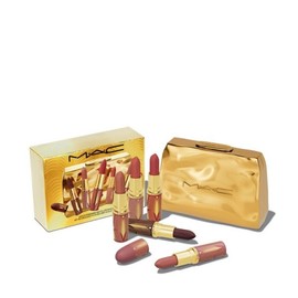 갤러리아 맥 2024 홀리데이 골드 스탠다드 매트 립스틱 키트 X 5 Galleria MAC 2024 Holiday Gold Standard Matte Lipstick Kit X 5