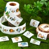 Qeeenar 1 Roll Animal Stickers Reward Cute Space Stickers Office
