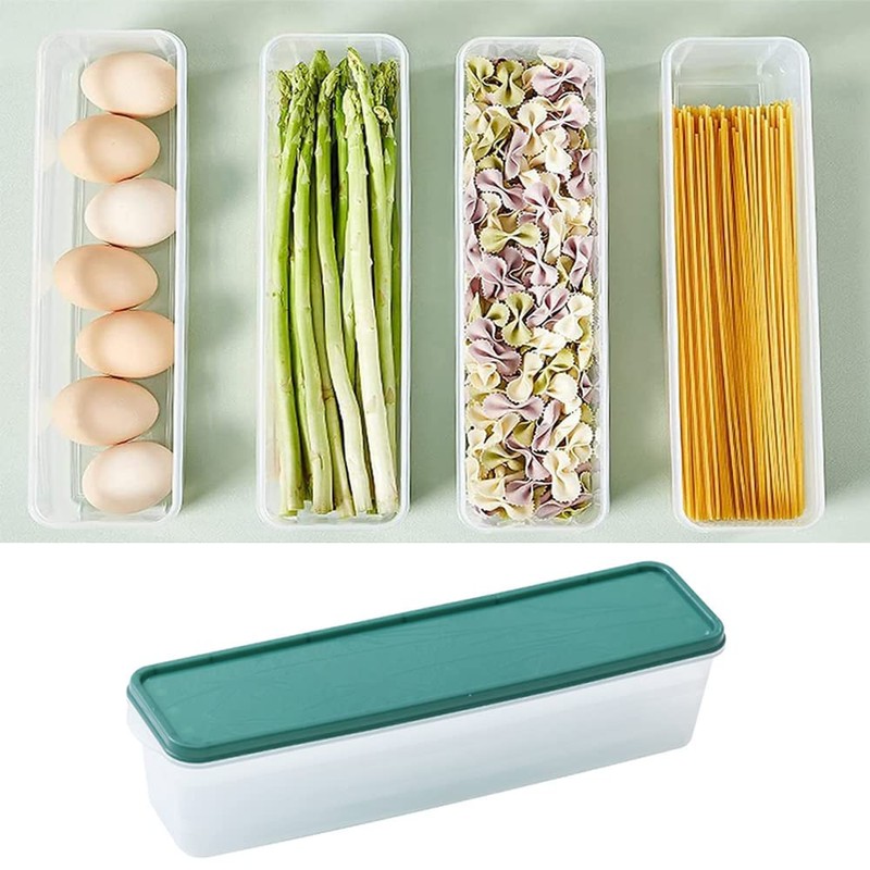 Pack of 2 Noodle Storage Boxes, Food Storage Containers, Spaghetti