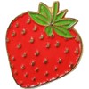 GBJUK Metal Strawberry Enamel Pin Lapel Badge Brooch with Butterfly