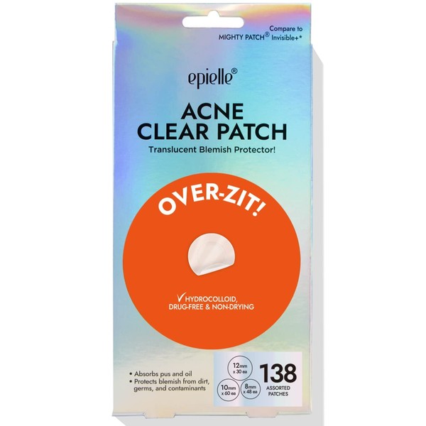 Epielle Over-Zit Acne Clear Patches |138 Hydrocolloid Acne Pimple Patch