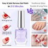 Gellen Gel Remover for Nails, Gel Polish Remover with Peelable
